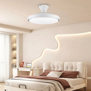 High Quality Multi-function Celling Fan Rustic Round Ceiling Fan with Led Light for Bedrooms