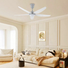 Wholesale Bedroom 220v Led Ceiling Light and E27 Lamp 5 Blades Fan with Light Remote Control