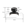 Best Quality Bedroom Modern Smart 22 Inch Low Noise Mini Ceiling Fan Led with Light Remote