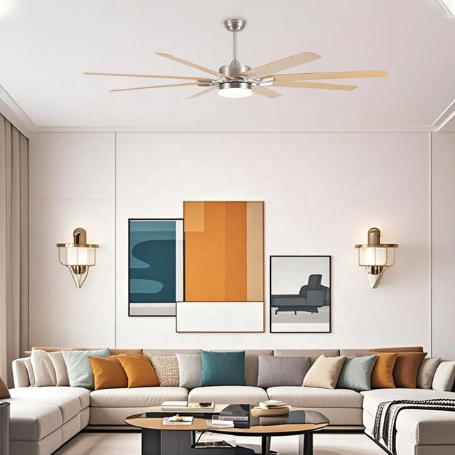 Nordic High Quality 75inch Led Ceiling Fan Lighting Kitchen Restaurant Decorative Led Lamp