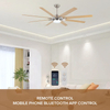 Nordic High Quality 75inch Led Ceiling Fan Lighting Kitchen Restaurant Decorative Led Lamp