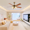European Beautiful Luxury Living Room Smart Fan Lights Decorative 56inch Led Ceiling Fan Lamp