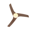 Modern Decorative Dimmable 52 Inch 3 Blade Led Ceiling Light with Fan and Remote