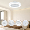 Control Ideal Living Room Bedroom Popular Plastic Bladeless Round Fan Ceiling 42 Inch Fan Light