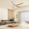 Low Profile Modern Bedroom 58 Inch 5 Blades Fan Lamp Remote Control Led Ceiling Light with Fan