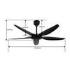 High Quality 56 Inch Cooling Ceiling Fan Without Light Energy Saving Ceil Fan with Remote Control
