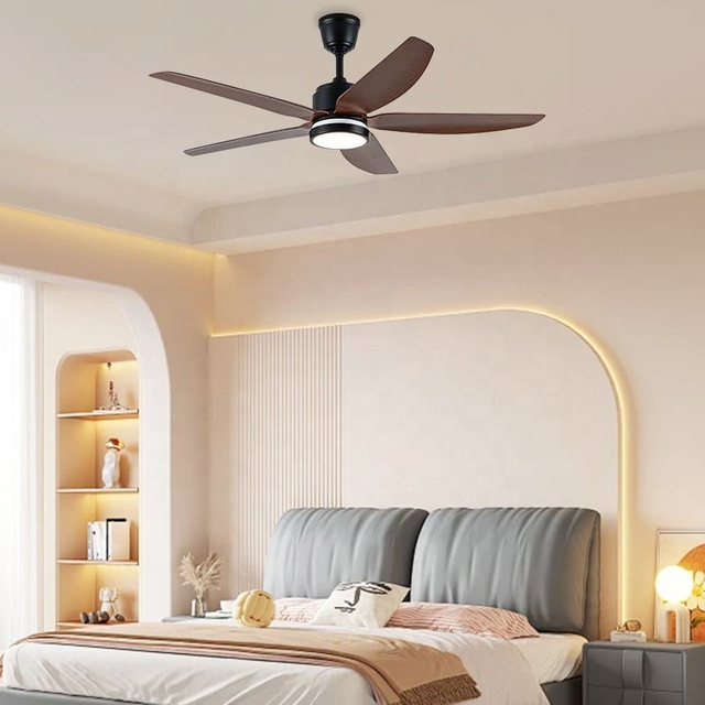 Chinese Remote Control Led Ceiling Indoor Fan Abs Body Fan Light With Wall Switch for Hotel