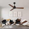 Wood Chinese Bldc Ceiling Fan 35w 220v 3 Blades Wooden Fan Ceiling with Integrated Ventilation