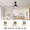 Custom-designed 42 Ceiling Fan Lights LED Mute Luxury Decorative for Commercial Living Room Remote Control Switch
