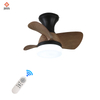Modern Bedroom Dimmable 3 Blade 20 Inch Small Led Ceiling Fan with Led Light