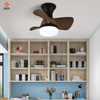 Modern Bedroom Dimmable 3 Blade 20 Inch Small Led Ceiling Fan with Led Light