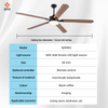Multifunction Lamp Ceiling Fan Bedroom Ceiling Fan with Led Lights Remote Control