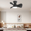 Modern 22inch Black Fan Led Light Ceiling Fans ABS 3 Blade 120v Lighting with Remote Control
