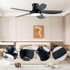 New Design Remote Control 42 Inch Super Simple Indoor Decoration Abs Blades Ceiling Fan Light