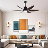 Home Appliances Bed Room New 6 Blade 6 SpeedCeiling Light Fan 54 Inch Energy Efficient Led Lamp