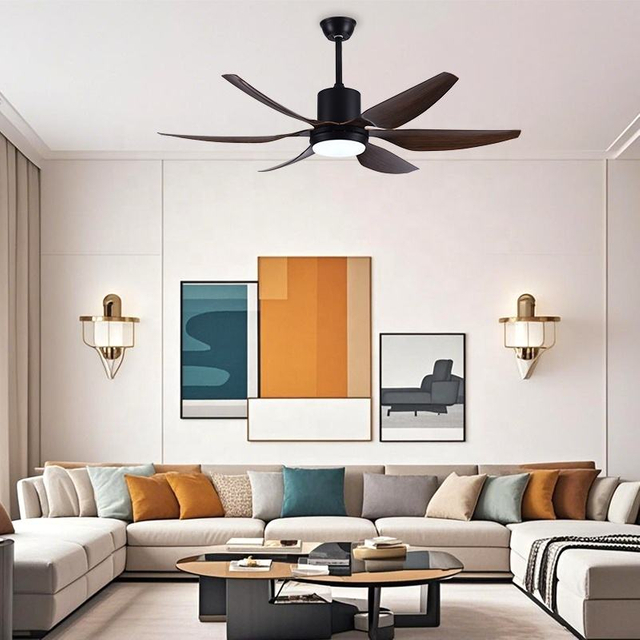 Home Appliances Bed Room New 6 Blade 6 SpeedCeiling Light Fan 54 Inch Energy Efficient Led Lamp