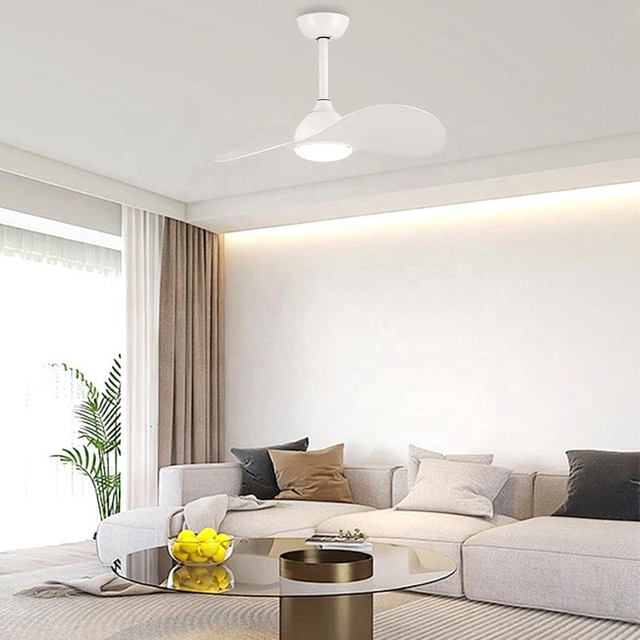 2025 New Style ABS Led 3 Color Light Fan Led Ceiling Fan Light Lamp with Remote Control