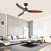 Wholesale Straight Leaf Led Ceiling Fans With Intelligent App Lighting for Home Living Room Dining Room