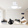 Modern Decorative Remote Control Smart Invisible Small Ceiling Fan with Led Light Remote Control