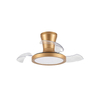 Modern New Elegant Small Smart Fan Rectratable High Hidden Ceiling Fan with Light for Home