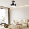 Decorative Invisible Fan Lamp Small Size Retractable Hidden Blade Ceiling Fan with Dimmable Led Light