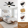 Wholesale Contemporary Design Bedroom Cieling Fan Lamp 52inch Ceiling Fan with Led Light