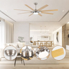 Nordic High Quality 75inch Led Ceiling Fan Lighting Kitchen Restaurant Decorative Led Lamp