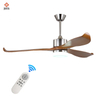Manufactures in Zhong Shan 3 Carved Wood 56 Inch Ceiling Fan Modern Study and Ceiling Fan Lamp