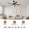 Indoor App Control Led Lamp 5 Blades Ceiling Light Fan Light Remote with Fan Ceiling