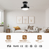Cheap Bedroom Blade Retractable Smart App Control Remote Control Ceiling Fan with Light Saa