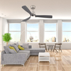Hot Sale Modern Indoor Ceiling Fan 3 Blades Noiseless Reversible Dc Motor Speeds Ceiling Fan With Light