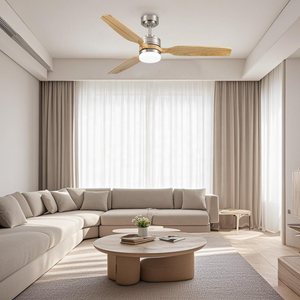 Modern Living Room Dining Room Nordic 220v Ceiling Fan with Led Lights and Remote Control for Home