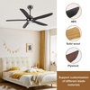 Modern Household Quiet Abs Blades Fan Lamp Luxury Led Ceiling Fan with Light Remote Cheap Price