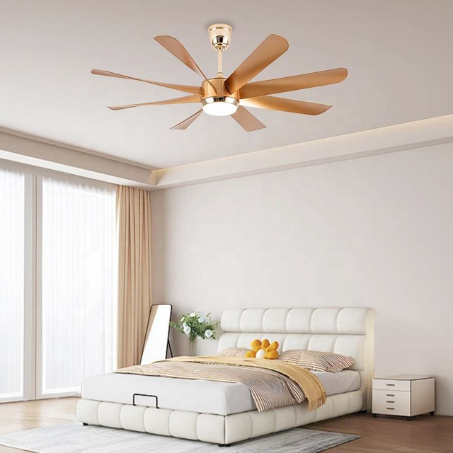 Traditional Style Living Room Led Lamp 60 Inch Ceiling Fans with Remote Control and Light Led