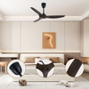 Powerful Metal DC Motor Remote Control Ceiling Fan Energy Saving Indoor Living Room Ventilation for Hotel Household 52 Inches