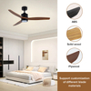 High Quality Ceiling Fan Simple Dinning Room High Quality 3 Wooden Blades with Light Silent Dc Motor Ceiling Fan