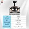 Modern Decorative 6 Speed Ceiling Fan Lights Celling Fan Led Remote Control Ceiling Fan Light