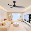 Combination Remote Control Sensor Switch 52nch Wood Ceiling Fan and Light for Home