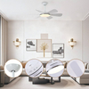 Decorative Living Room Smart Low Noise 52 Inch Ceiling Lamp and Fan with Light Remote Control