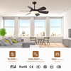 Decorative Living Room Smart Low Noise 52 Inch Ceiling Lamp and Fan with Light Remote Control