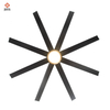 Fancy Decorative Quiet Abs Blades Black Remote Control 66 Inch Ceiling Fan with Light