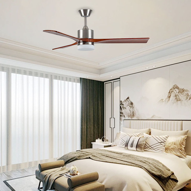 Chinese Pendant Lighting Remote 6speedControl Ceiling Fan for Kitchen with Integrated Retro Light