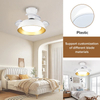 Decorative Bedroom Dc Small Invisible Led Smart Ceiling Lamp Light with Fan for Living Room