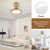Smart Retractable Invisible Electric Fan Light Remote Control Led Ceiling Fan with Lighting