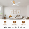Best Living Room Smart Interior Ceiling Fan Flush Mount 5 Blade Led Ceiling Lights with Fan