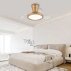 Small Room Remote Control High Speed Retractable Plastic Smart Led Ceiling Fan with Light