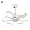 Modern Home Minimalist Bedroom Remote Control 3 ABS Blades Ceiling Fan with Led Light