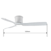 Contemporary Smart Ceiling Fan White Elegant Modern Led Ceiling Lamps with Fan and bluetooth