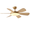 New Design Indoor Living Room Dining Room Decorative Remote Control 6 Blades Modern Ceiling Fan