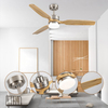 Modern Living Room Dining Room Nordic 220v Ceiling Fan with Led Lights and Remote Control for Home